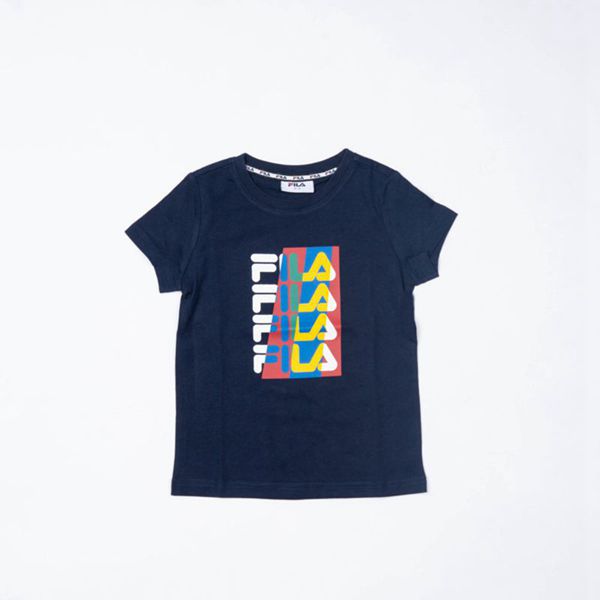 Camisetas Fila Menina Azul Marinho - Fila Tyler Portugal Online,ZMPB-42537